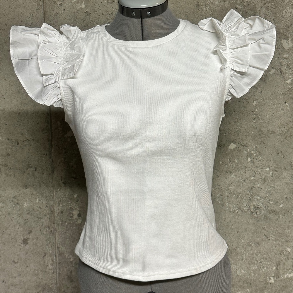 Ruffled Asymmetric Sleeveless Top - Anthropologie